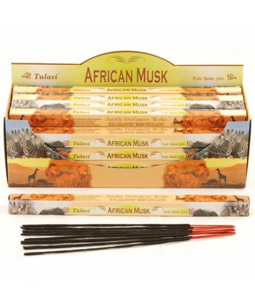 Incense - Tulasi African Musk (Box of 120 Sticks)