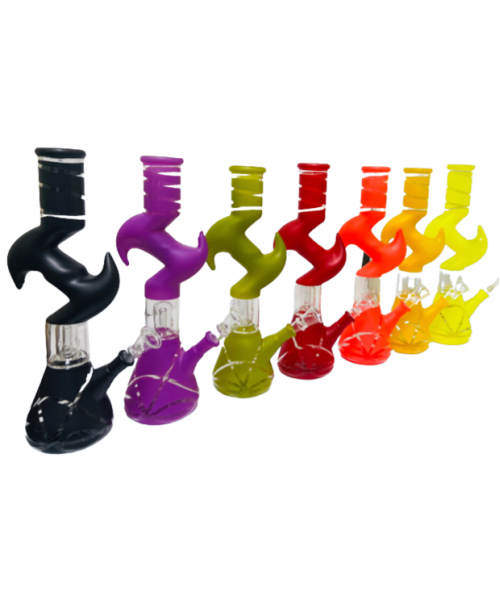 Water Pipe - 12" Colored Zong with Percolator