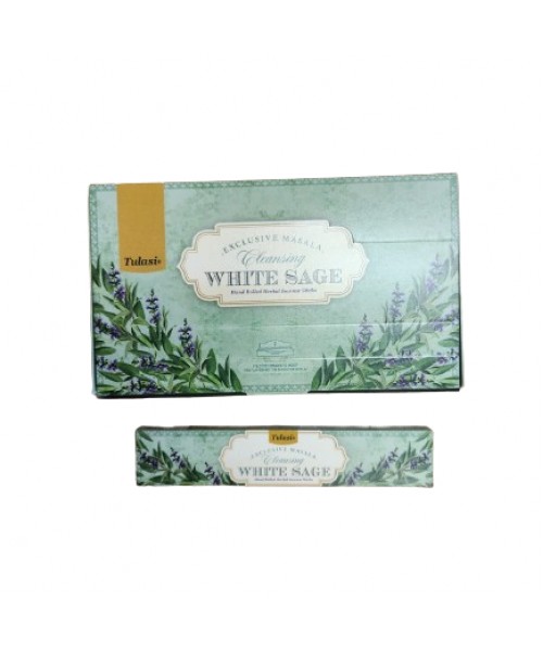 Incense - Tulasi Masala 15g Cleansing White Sage (Box of 12)