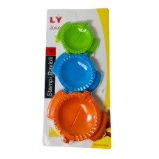 Plastic Sambousek Mold (Set of 3) - Round Colored (Item 41)