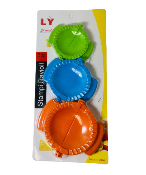 Plastic Sambousek Mold (Set of 3) - Round Colored (Item 41)