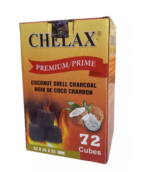 Charcoal - Chelax Premium Coconut Shell (72 Pieces)