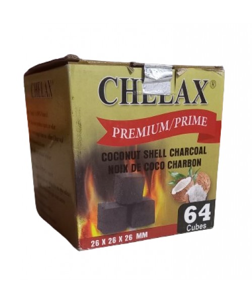 Charcoal - Chelax Premium Coconut Shell (64 Pieces)