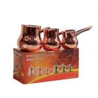 Coffee Warmer Stainless Steel Copper Color (Set Of 3[6-12-24 oz]) (Item 21)