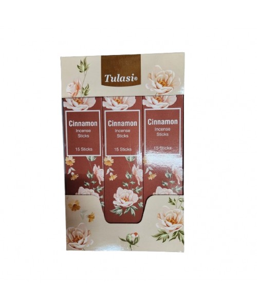 Incense - Tulasi Hangable Cinnamon (12 boxes x 15 Sticks)