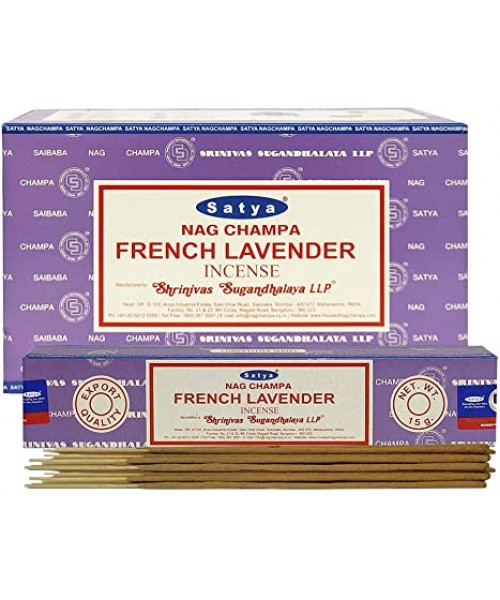 Incense - Satya 15g French Lavender (Box of 12)