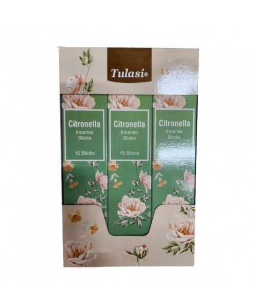 Incense - Tulasi Hangable Citronella (12 boxes x 15 Sticks)