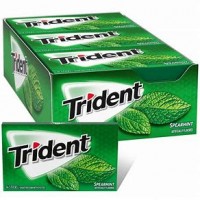 TRIDENT Spearmint Gum (12 X 14pc)