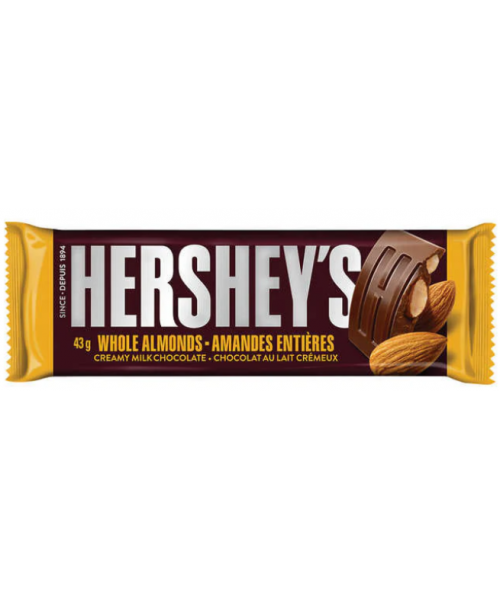 Hershey’s Whole Almond Creamy Milk Chocolate Bars (36 × 43 g) (8)