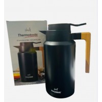 Thermostatic Vacuum Flask - Stainless Steel w/Wood Handle 2 L (12)