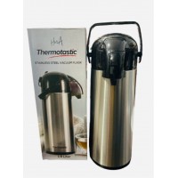 Thermostatic Vacuum Flask - Stainless Steel 1.9 L (12)(pink glass)