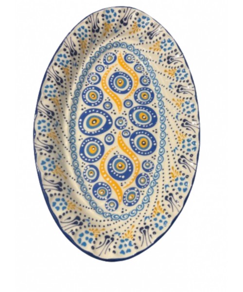 Ceramic Oval Serving Bowl (29*18 cm) - (24)