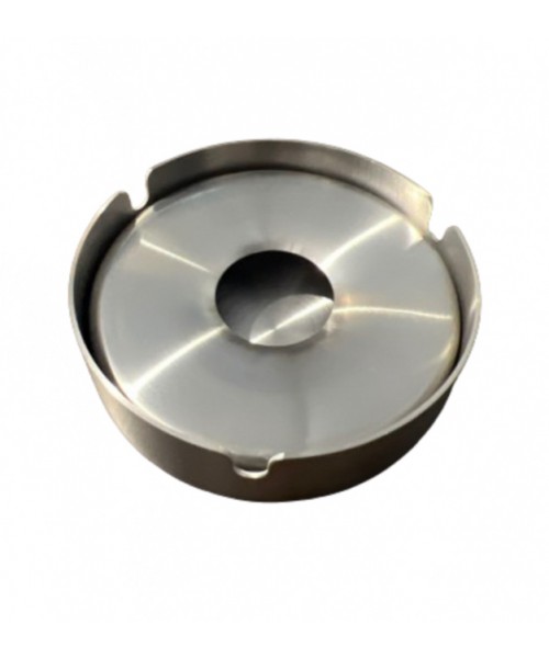 Heavy Stainless Steel Ashtray (10 cm DIA x 3 cm Depth)