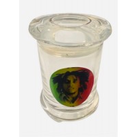 Bob Marley Glass Jar