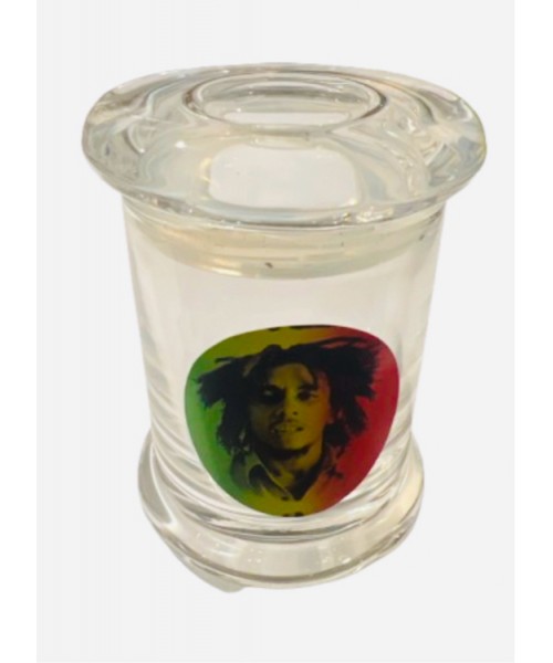 Bob Marley Glass Jar