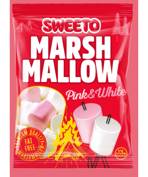 Sweeto Marshmallow Pink & White (12 x 140 g)