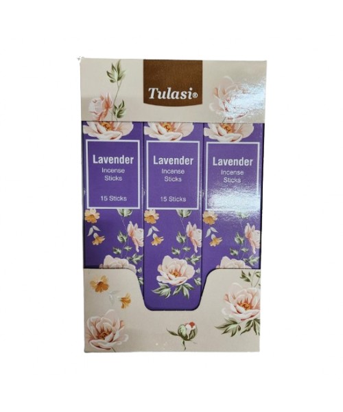 Incense - Tulasi Hangable Lavender (12 boxes x 15 Sticks)