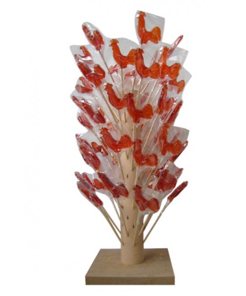 Balim Lollipops Stand- Red Rooster (100 x 30 g)