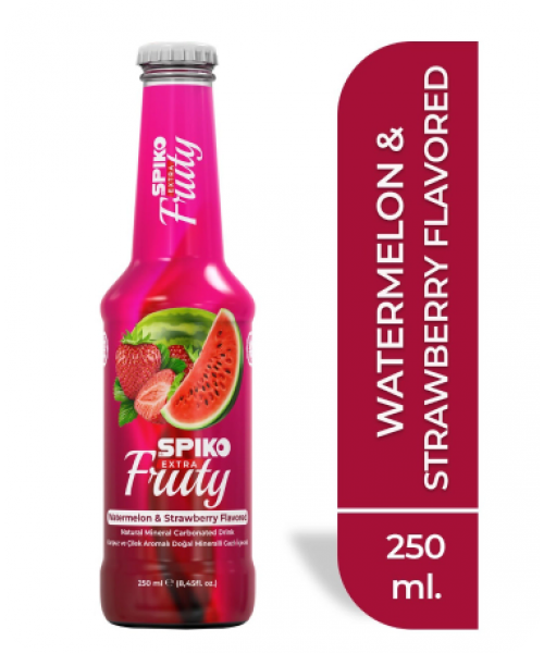 Spiko Extra Fruity Drink - Watermelon & Strawberry (24 x 250 ml)