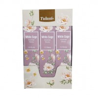 Incense - Tulasi Hangable White Sage (12 boxes x 15 Sticks)