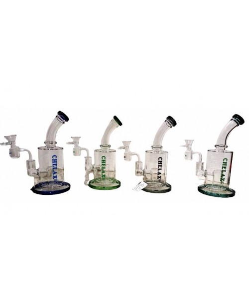 Water Pipe - 8.5" Chelax Dual Oil/Herb (OWP-003)