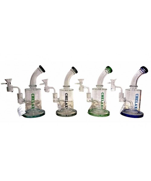 Water Pipe - 8.5" Chelax Dual Oil/Herb (OWP-005).