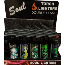 Soul Double Torch Lighter (15/Display) - ALIEN