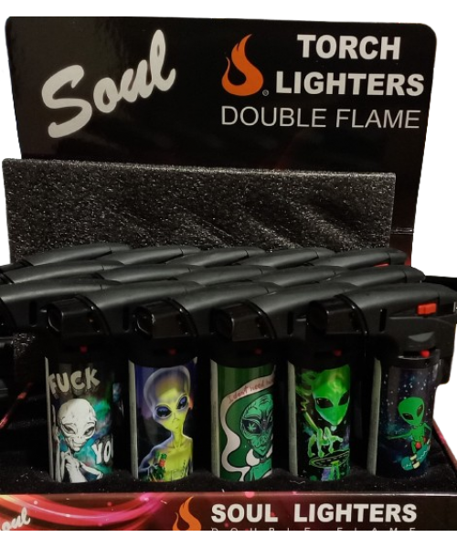 Soul Double Torch Lighter (15/Display) - ALIEN