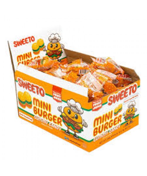 Sweeto Mini Burger Gummy Candy (60 x 9 g) (6)