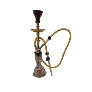 Khalil Ma'moon Hookah - 23" Mini Star Gold (Kuwaiti)