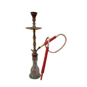 Khalil Ma'moon Hookah - 31" Double Star Gold (Kuwaiti)