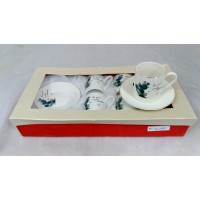 Cups w/ Handle & Saucer (12 Pcs) (90cc)