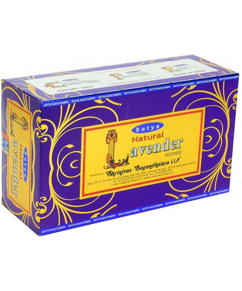 Incense - Satya 15g Natural Lavender (Box of 12)