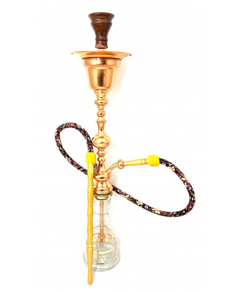 Sultana Hookah - Single Orb w/Ice - Copper (36")