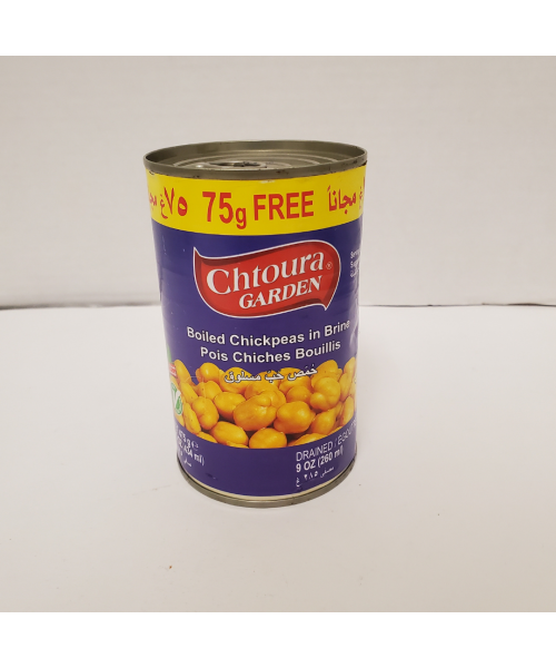 Chtoura Garden Boiled Chick Peas (75 G Free) (24 x 475 g)