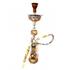 Sultana Hookah - Sadaf Single Orb w/Ice - Orange (32")