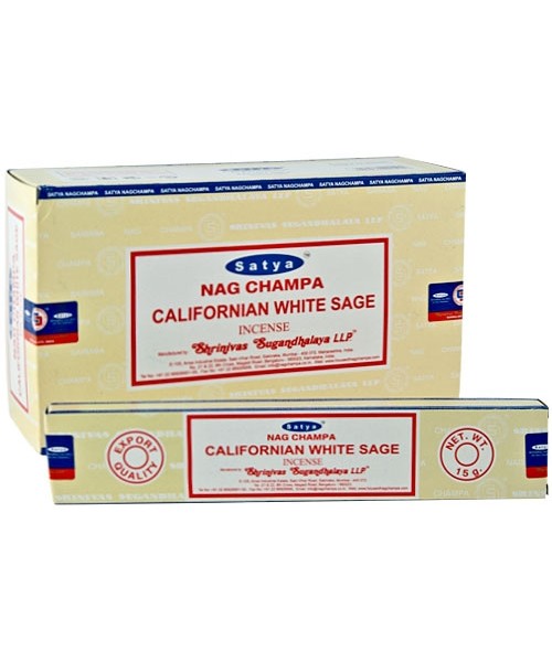 Incense - Satya 15g California White Sage (Box of 12)